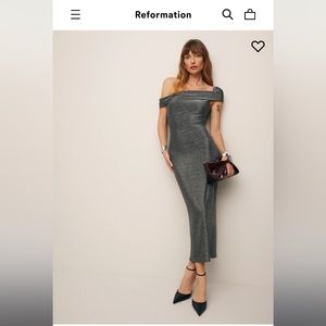 James Knit Silver Sparkle Dress